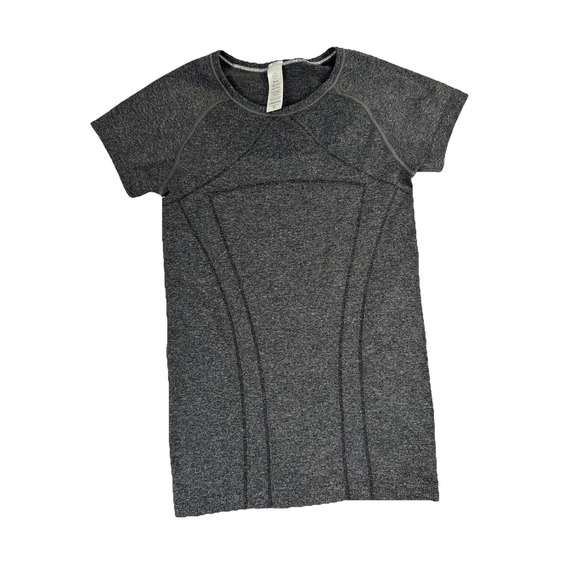 Ivivva by Lululemon Gray Swiftly Tech Short Sleeve Crew Top‎ Shirt Girl's Size S - Picture 1 of 5